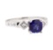 1.00 ctw Sapphire and Diamond Ring - Platinum