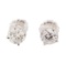 0.75 ctw Diamond Earrings - 14KT White Gold