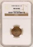 1909 Indian Head Cent Coin NGC MS64RB