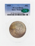 1925 Stone Mountain Commemorative Half Dollar Coin PCGS MS66 CAC