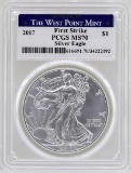 2017-W $1 American Silver Eagle Coin PCGS MS70 First Strike