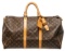 Louis Vuitton Monogram Canvas Leather Keepall 50 cm Duffle Bag Luggage