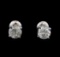1.41 ctw Diamond Stud Earrings - 14KT White Gold