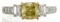 2.01 ctw Fancy Yellow Diamond Ring - 18KT Two-Tone Gold