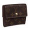 Louis Vuitton Canvas Leather Elise Wallet