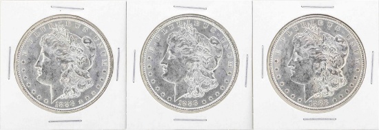 Lot of (5) 1888-O $1 Morgan Silver Dollar Coins