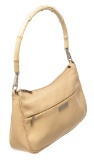 Gucci Beige Leather Bamboo Small Shoulder Bag