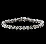 14KT White Gold 2.32 ctw Diamond Tennis Bracelet