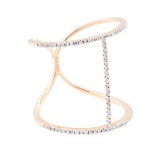 0.19 ctw Diamond Ring - 14KT Rose Gold