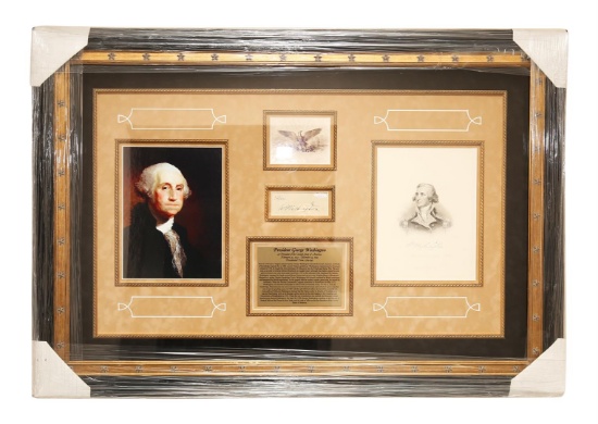 President George Washington Autographed Collage