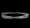 1.25 ctw Diamond Bangle Bracelet - 14KT White Gold