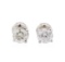 1.40 ctw Diamond Stud Earrings - 14KT White Gold