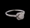 0.52 ctw Diamond Ring - 14KT White Gold