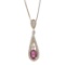 0.5 ctw Ruby and Diamond Pendant - 18KT Yellow Gold