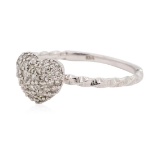 0.15 ctw Diamond Ring - 14KT White Gold