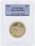 1925 Stone Mountain Commemorative Half Dollar Coin PCGS MS66