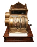 Vintage Brass Cash Register