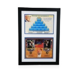 PSA Certified John Wooden and Bill Walton Pyramid of Success