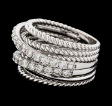 1.35 ctw Diamond Ring - 14KT White Gold