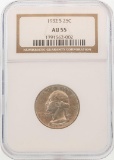 1932-S Washington Quarter Coin NGC AU55