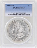 1885-O $1 Morgan Silver Dollar Coin PCGS MS63