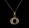 0.28 ctw Diamond Pendant With Chain - 14KT Rose Gold