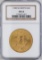 1908 $20 St. Gaudens Double Eagle Gold Coin NGC MS64