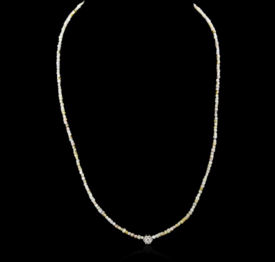 14KT Yellow Gold 21.46 ctw Rough Diamond Necklace