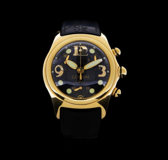 Corum 18KT Yellow gold Bubble Chronograph Men's Watch