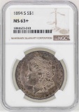1894-S $1 Morgan Silver Dollar Coin NGC MS63+