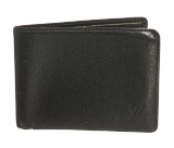 Louis Vuitton Green Taiga Leather Bifold Wallet