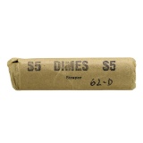 Roll of (50) 1962-D Brilliant Uncirculated Roosevelt Dimes