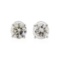 1.45 ctw Diamond Stud Earrings - 14KT White Gold