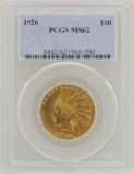1926 $10 Indian Head Eagle Gold Coin PCGS MS62
