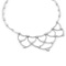 14k White Gold 4.55CTW Diamond Necklace, (I1-I2/H)