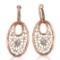 14k Rose Gold  0.31CTW Diamond Earring