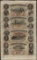 Uncut Sheet of 1857 Western Exchange Fire & Marine Insurance Co. Obsolete Notes