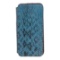 MCM Blue Snakeskin Leather Flap iPhone 5 Case