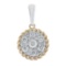 14K Yellow Gold 0.34CTW Diamond Pendant Necklace, (I1-I2/H-I)