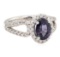 2.41 ctw Lavender Spinel And Diamond Ring - 14KT White Gold