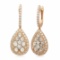 18k Rose Gold 2.29CTW Diamond Earring, (VS/G)