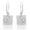 14k White Gold 1.16CTW Diamond Earring, (I1-I2/H-I)