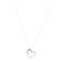 0.35 ctw Diamond Heart Shaped Pendant with Chain - 14KT and 18KT White Gold