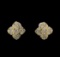 14KT Yellow Gold 0.70 ctw Diamond Earrings