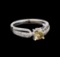 1.01 ctw Brown Diamond Ring - 18KT White Gold