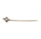 Opal and Seed Pearl Stick Pin - 9KT Yellow Gold