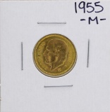 1955 Cinco Pesos Gold Coin