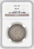 1828 Capped Bust Half Dollar Coin NGC AU55