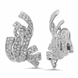 18k Gold 1.8CTW Diamond Earrings, (SI1-SI2/G-H)