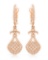 14k Rose Gold 0.75CTW Diamond Earring, (I1/I)